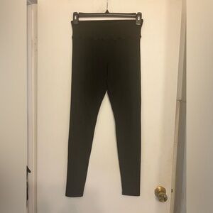 SKIMS grey full length stretch cotton blend seamless leggings medium women’s